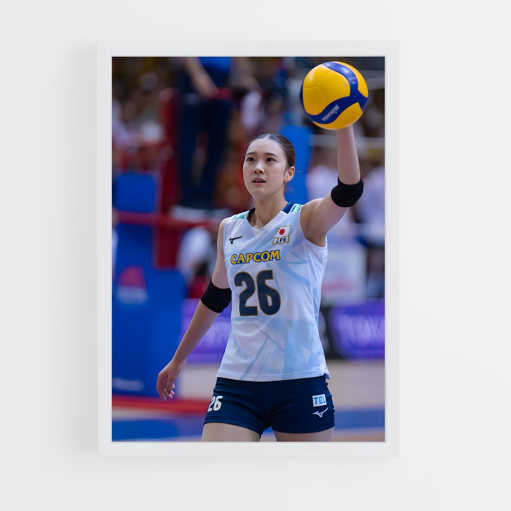 Poster Volley Énergie – affiche Volleyball (vue 3)